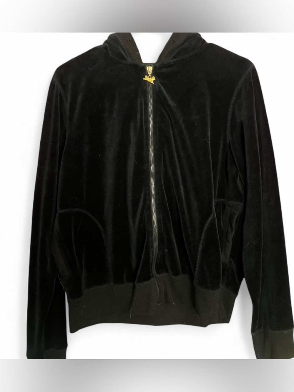 Velour tracksuit top